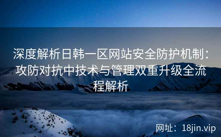 深度解析日韩一区网站安全防护机制：攻防对抗中技术与管理双重升级全流程解析